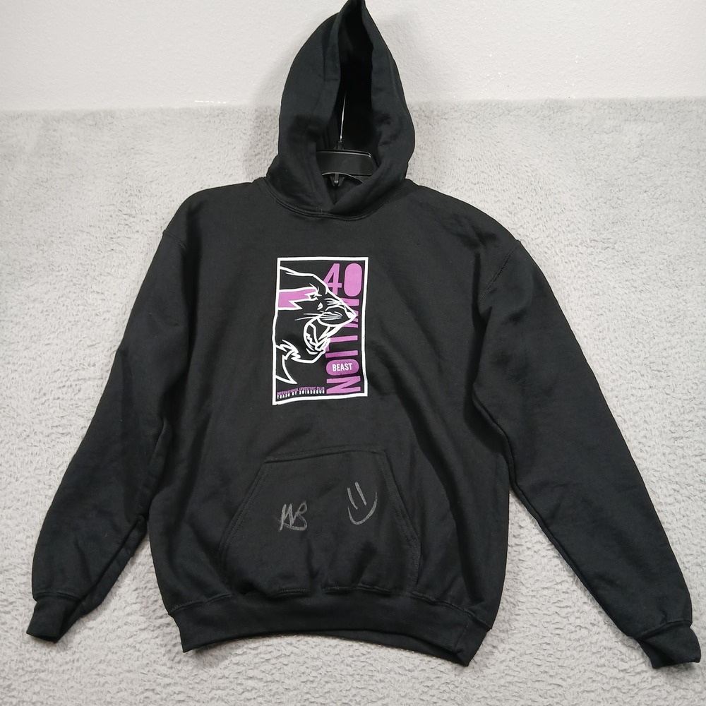 Mr. Beast Hoodie XXL Black 40 Million Subscriber Limited‎ Edition Pullover